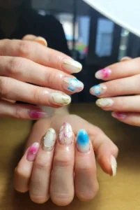 simple nail art step by step design