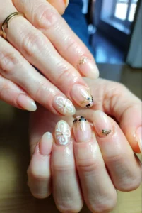 gradient ombre nails close-up