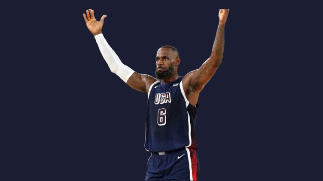 LeBron James playing at NBA